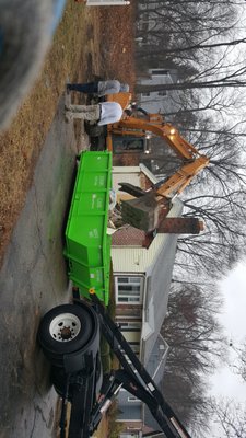 15 yard can for some demo work by McGue Excavating