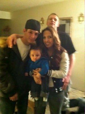 Me and my sister shanell my brother Sean my nephew ezekieal and me Christian Ryan Mitchell