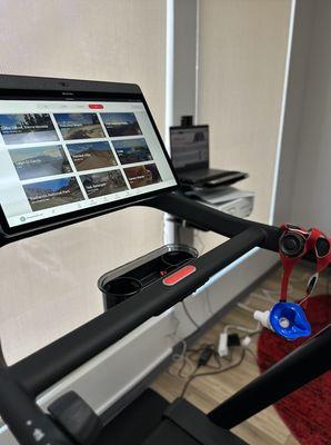 Choose your preferred scenic route on our Peloton treadmill during your Optimal Athletic Performance (Vo2 Max) or Optimal Fat Burning Test.