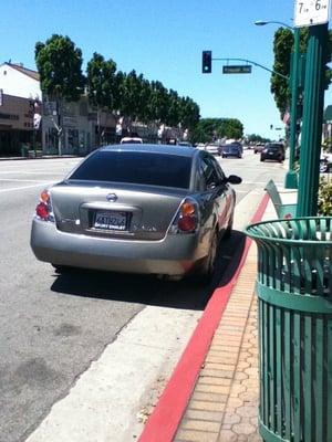 The are the kind of selfish people that park in the red zone to use the ATM. License plate 6ATH246. Hope she gets a ticket.