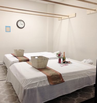 Couples massage Room, with Large bed .