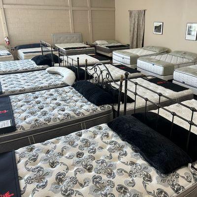 Over 30 mattresses to tryout at the Lockport Mattress Store