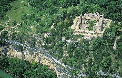 View of the ruins of Ha Ha Tonka