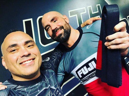 UFC's Ben Saunders gets his 10P black belt!!!