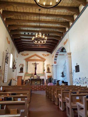 Inside the church