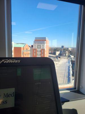 Tredmills with a view @ Albany Med Fitness Center