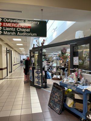 Entrance to Candler Hospital gift shop