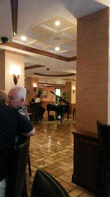 Liz Taylor at the piano