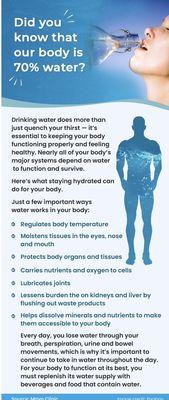 Hydration is so important for good health!