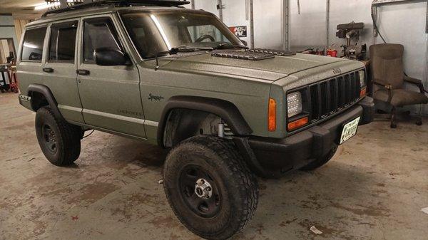 Armor Coat on a 97 Jeep XJ Sport