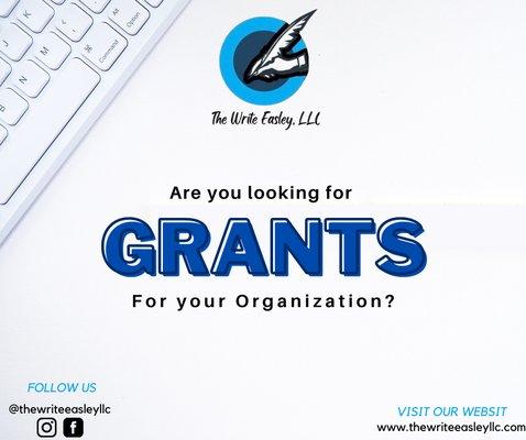 Do you need grants?! Contact us today!