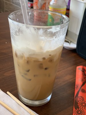 Thai coffee with cream