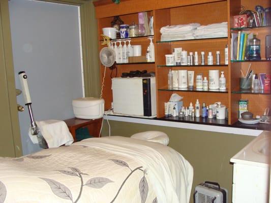 Facial and massage room