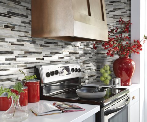 Wide selection of tiles to choose from for your backsplash, bath and floors.