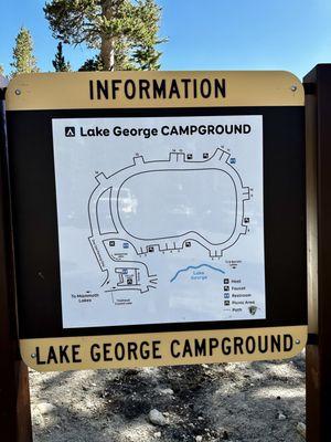 Map showing campground.