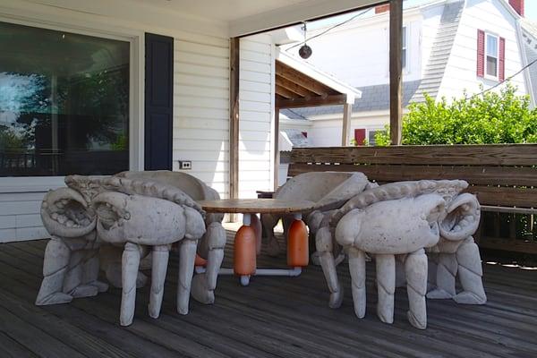 The front porch of the museum