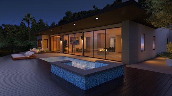 Contemporary Home design in Studio City, CA