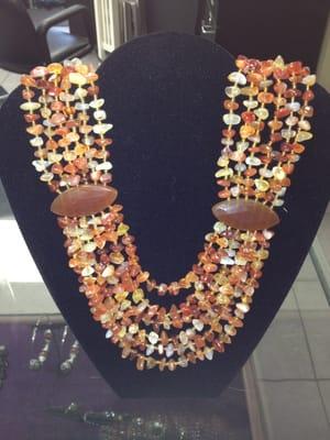 Beautiful Agate Statement Necklace.