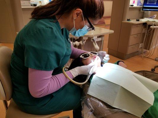 They are super fast and efficient at cleaning teeth and they're all really nice.