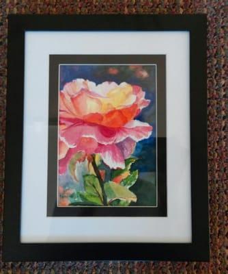 A rose is a rose is a rose. Watercolor