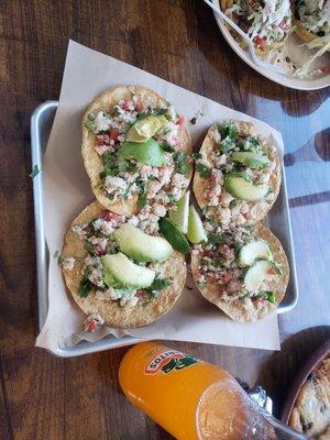 Cerviche tostadas!