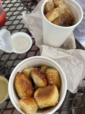 Plain and cinnamon sugar nuggets