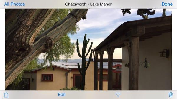 Exterior transformation from a 1928 home to a Spanish Santa Barbara style home in Chatsworth.