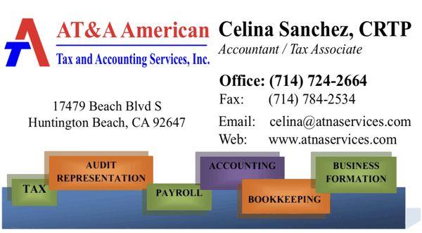 Celina Sanchez is here to help you with your tax preparation needs!