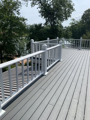 New cool breeze decking with added hand railing