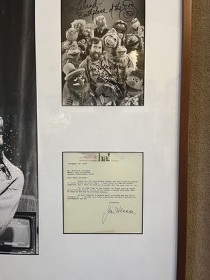 Jim Henson letter and autograph