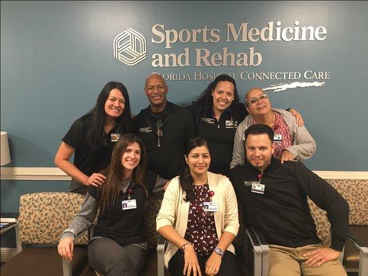 Meet your AdventHealth Sports Med & Rehab team! We're here for you and all of your physical therapy needs.