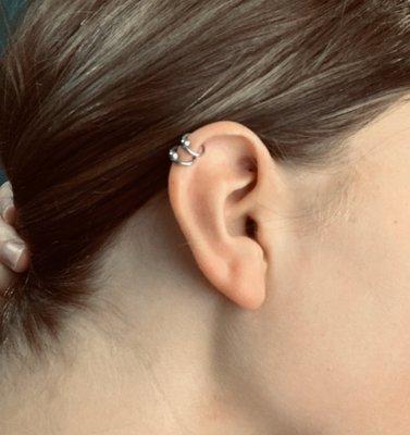 Helix piercings