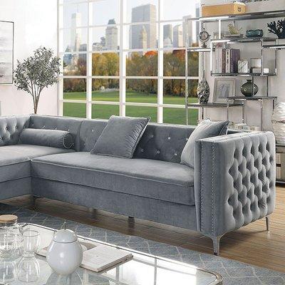 This chic sectional sets the tone for both style and comfort in the living room. $2,299.00