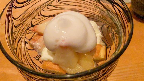 peach sundae (tasting menu)