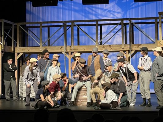 Brentwood's musical production from 2022, Newsies