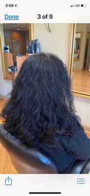 Keratin smoothing treatment