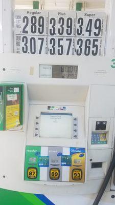 Gas Prices at this BP August 2018