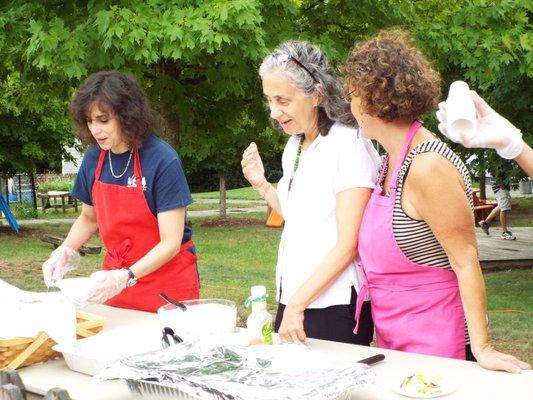 Serving food at our 2016 Faux Food Truck Festival