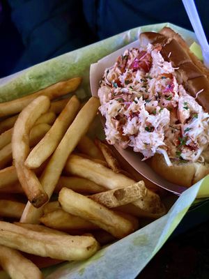 Lobster roll at Pascoag Cafe