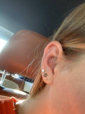 Conch piercing