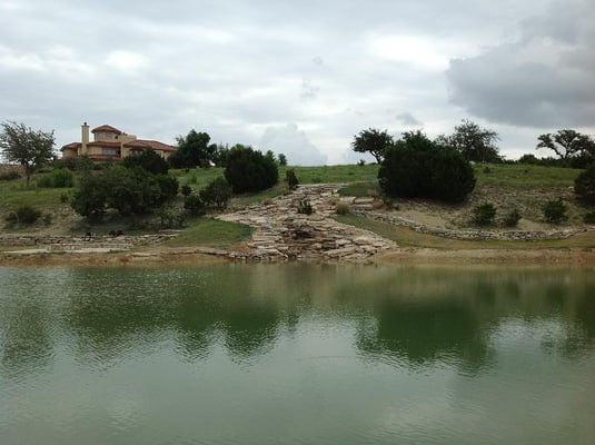 Custom lined pond