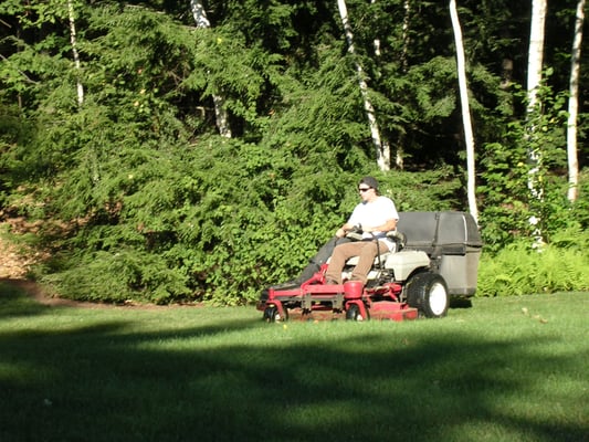 landscaping services, lawn mowing, pruning shrubs, mulching, lawn edging