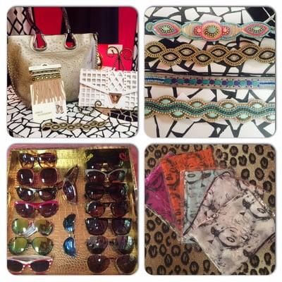 Purses, sunglasses, scarves, jewelry, ETC!