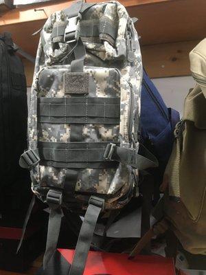 Army backpack tel 212748 9063.We are on Flatbush and Dean street across Barclays stadium. We are open seven days a week . 9 am to 7 pm.