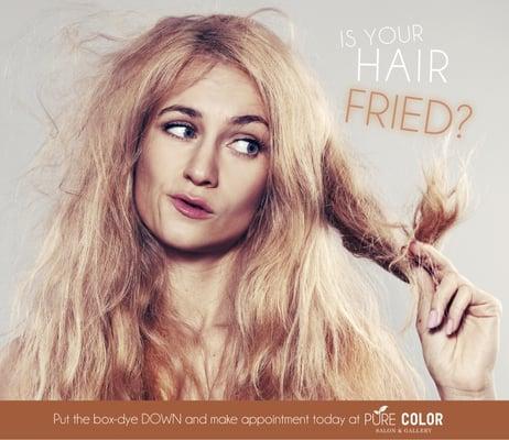 Lovely new ad shows the importance or using professional hair color. Come try some Davines hair color love!