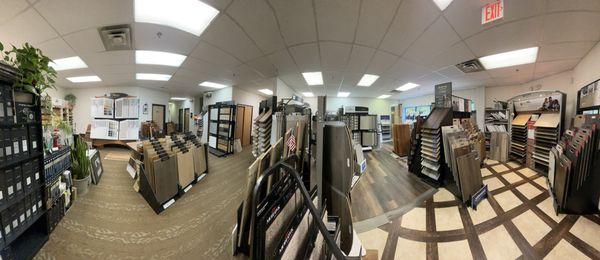 Panorama of the showroom