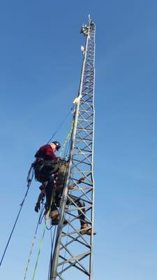 Rural mini-tower installation.