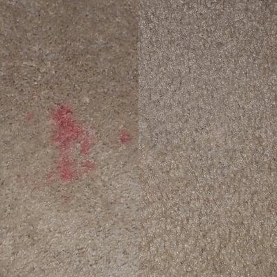 We specialize in red stain removal