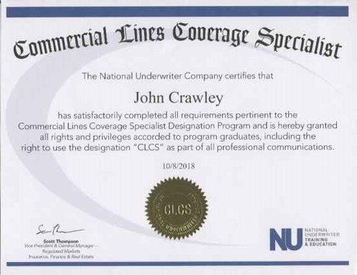 Commercial Lines Coverage Specialist!