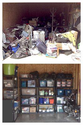 Garage project - before & after